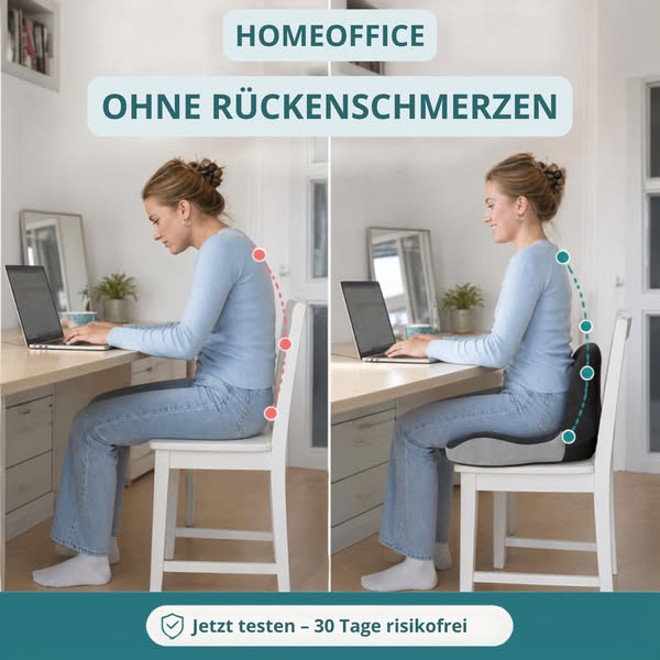 Homeoffice. Endlich ohne Schmerzen.