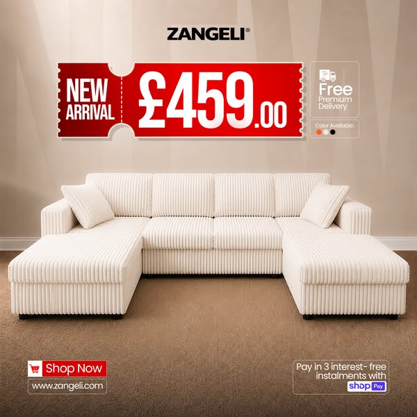 Luxury U Shape Sofa – Only £459