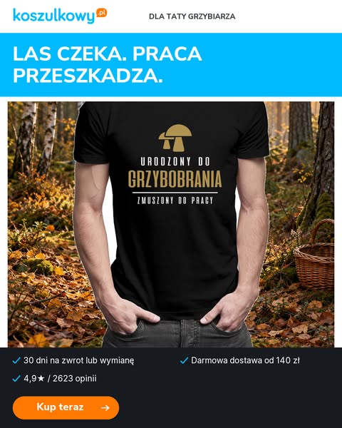 Urodzony do grzybobrania – koszulka