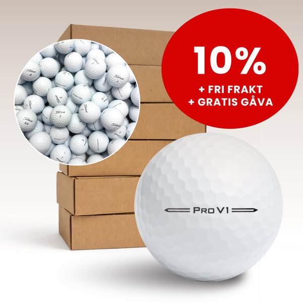 Titleist Pro V1 - 10% + fri frakt + gratis gåva = sant