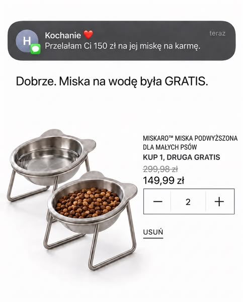 To miska, nie jedzenie.