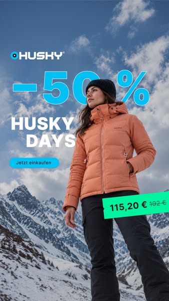 Bis zu –50 % bei den HUSKY DAYS