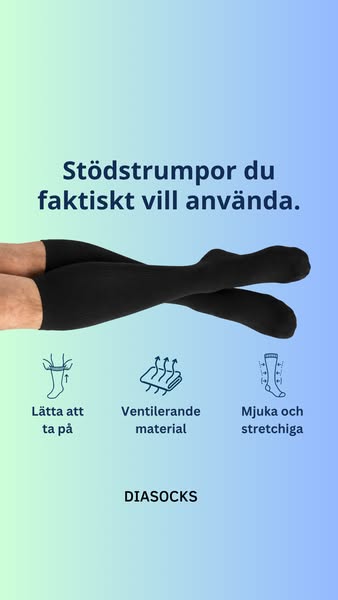 Stödstrumpor som är lätta att ta på