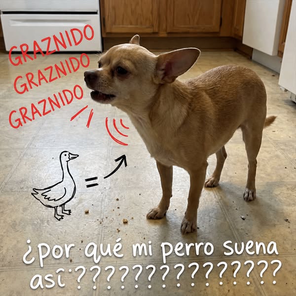 Mi yorkshire suena como un ganso a las 2 de la madrugada
