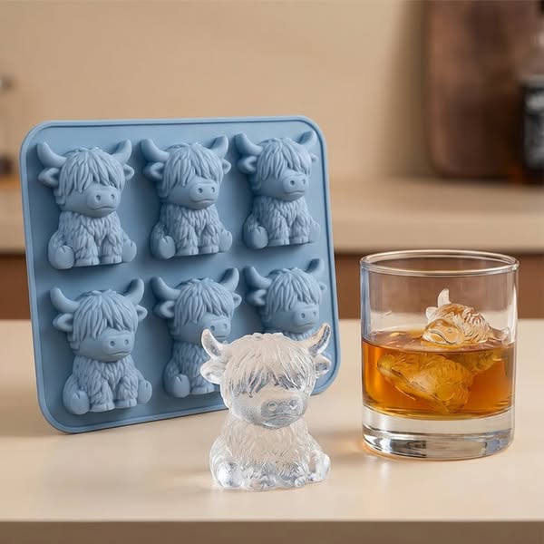 Mini Highland Cow Eiswürfelform
