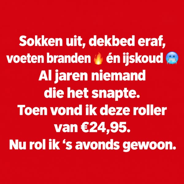 Branden én ijskoud Tegelijk.
