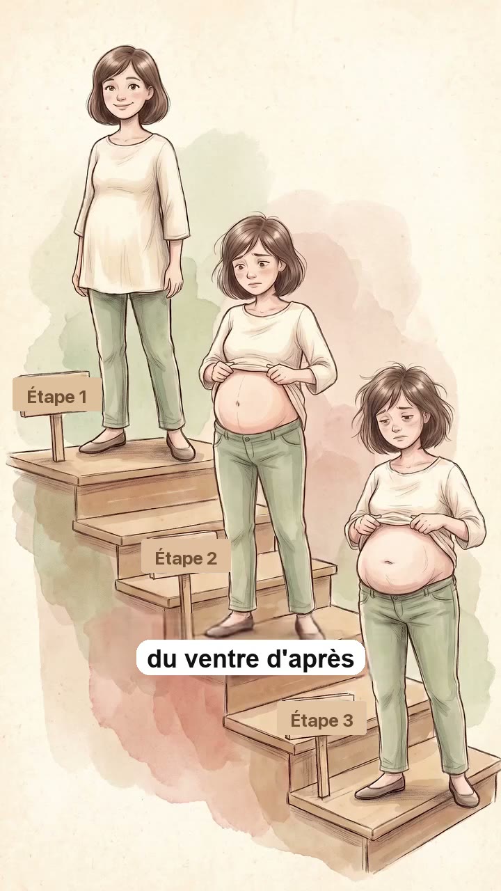 Les trois étapes du ventre d'après grossesse