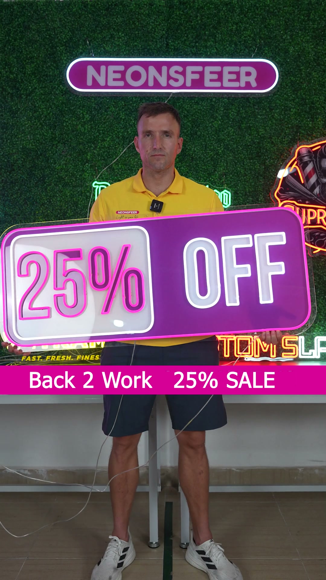 25% off: create your own neon sign