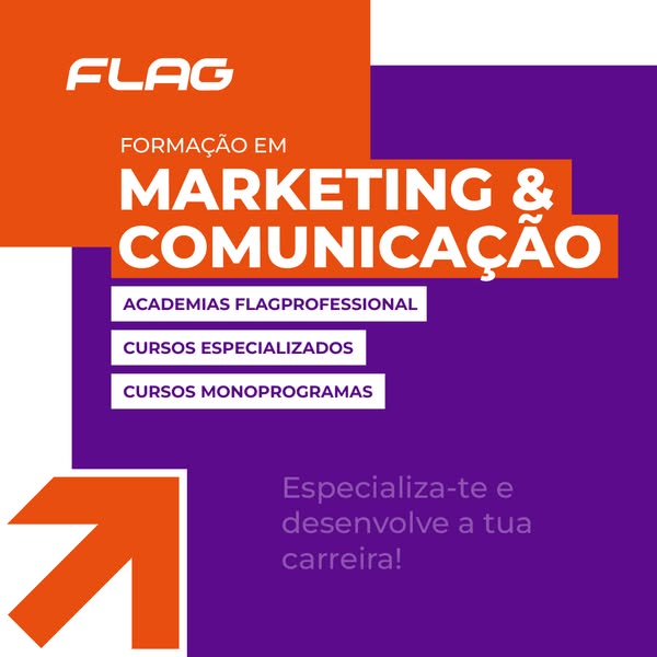 Anúncio de FLAG - Cursos de Criatividade, Design e Comunicação