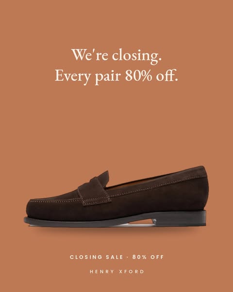 Closing Sale: 80% Off