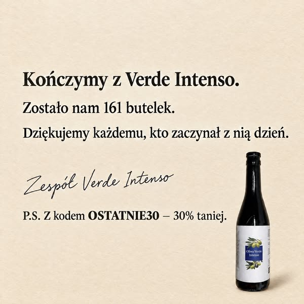 Ostatnie Butelki Verde Intenso
