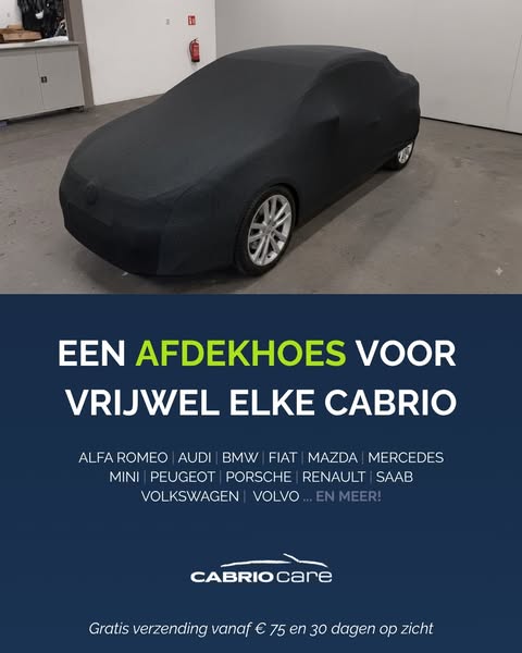 Afdekhoezen voor uw cabrio