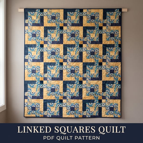 It looks woven. It's all rectangles.