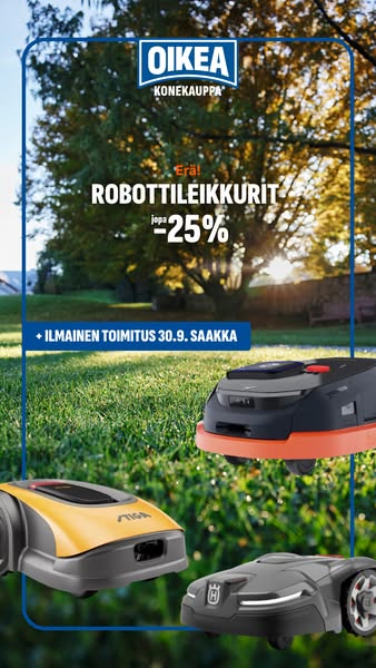 Robotit jopa -25% alessa