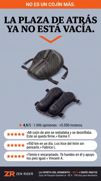 Un cojín delante, otro detrás
