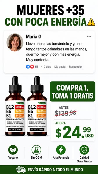 Adiós al hormigueo y la fatiga — resultados en 7 días