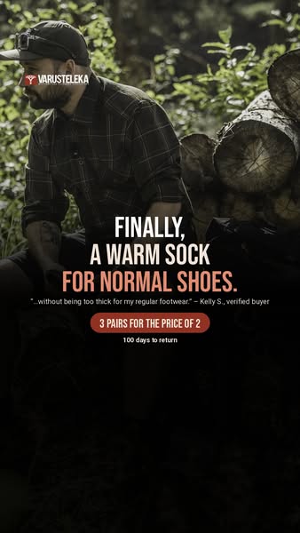 A warm sock for normal shoes.