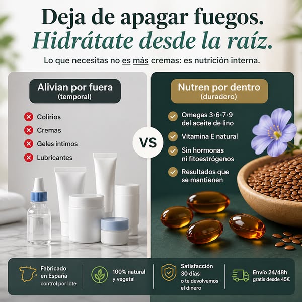 La sequedad no se tapa. Se recupera desde dentro.