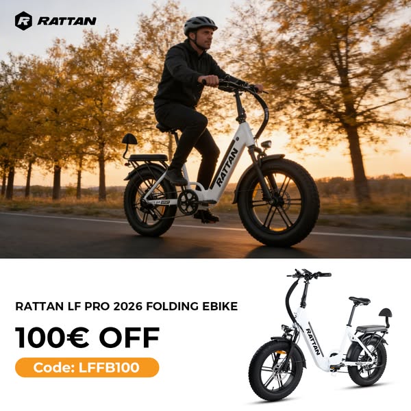2-Seater Power: Fat Tire Folding Ebike