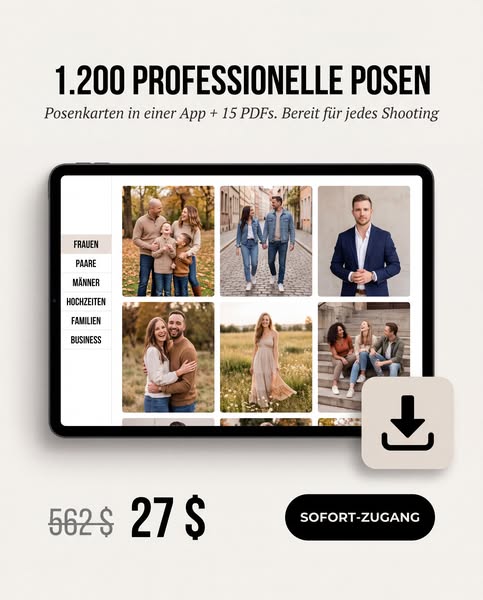 1.200 professionelle Posen — 27 $