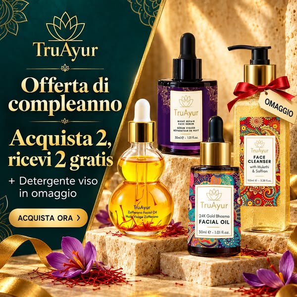 Acquista 2 prodotti, ne ricevi 2 in omaggio + un detergente viso gratuito