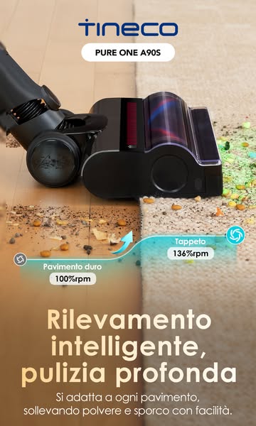Tineco Pure One A90S Aspirapolvere Senza Fili