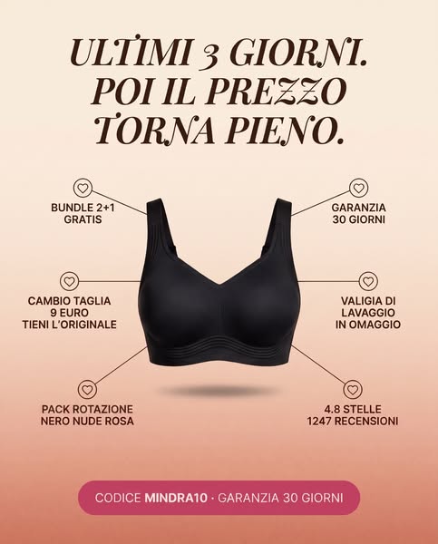 Il reggiseno che dura tutto il giorno