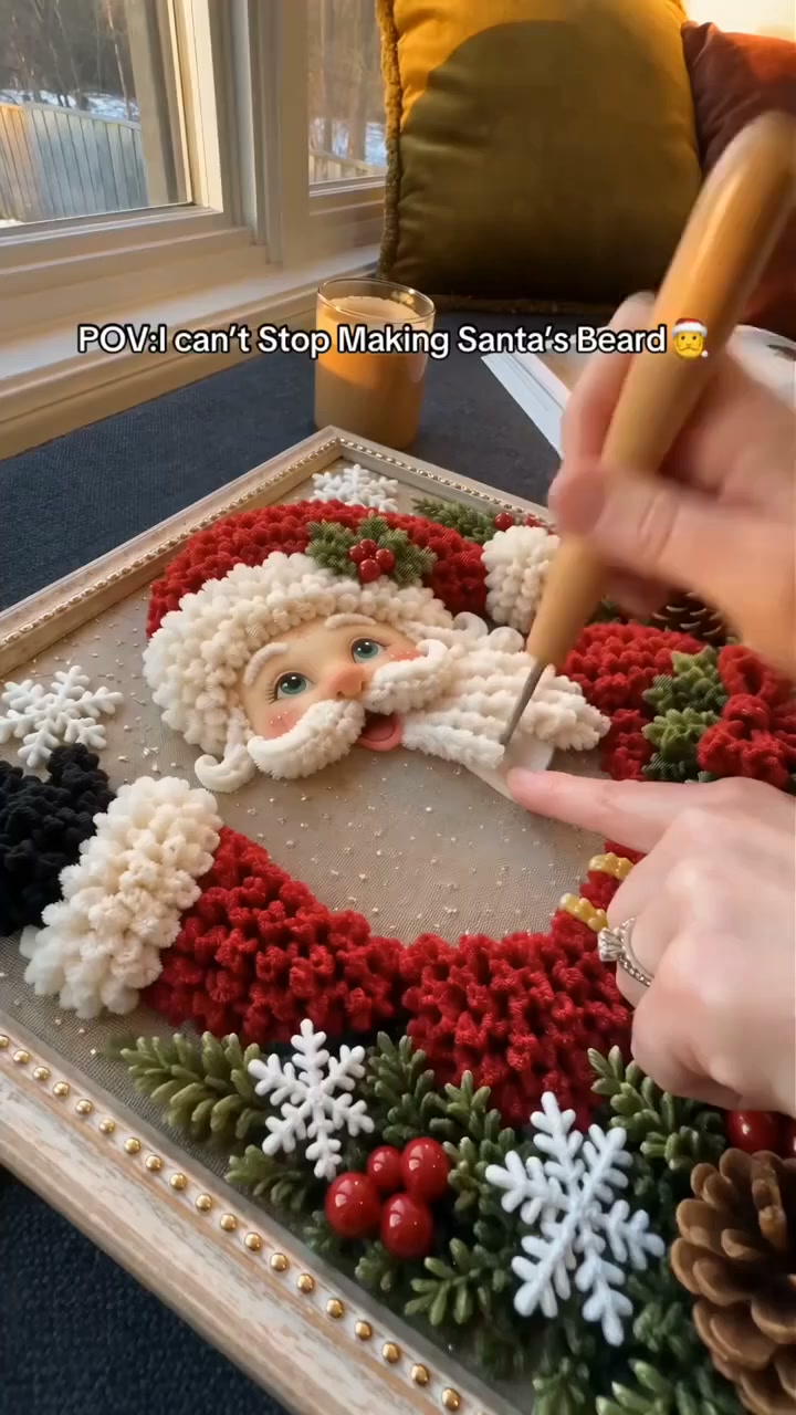 Premium 3D Christmas Fabric Poke Art Kit