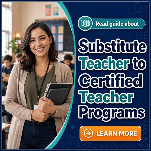 Learn more about Substitute Teacher to Certified Teacher Programs