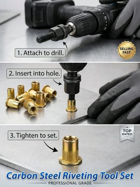 Carbon Steel Rivet Nut Tool Set