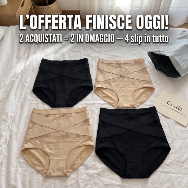 4 slip al prezzo di 2 — Offerta 2+2