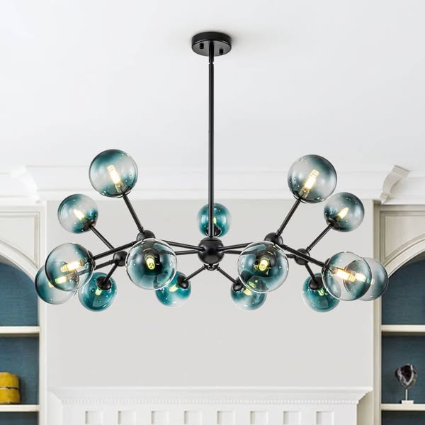 Moderne Sputnik-Leuchte mit Farbverlauf