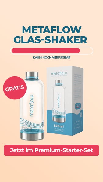 Abnehm-Shake² Premium-Set: GRATIS Glas-Shaker dazu