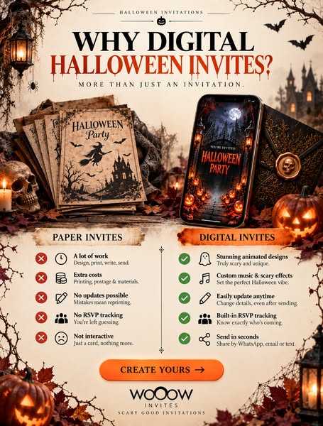 Halloween Invitations — 50% OFF