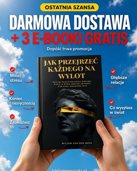 Ostatnia szansa: darmowa dostawa + 3 e-booki