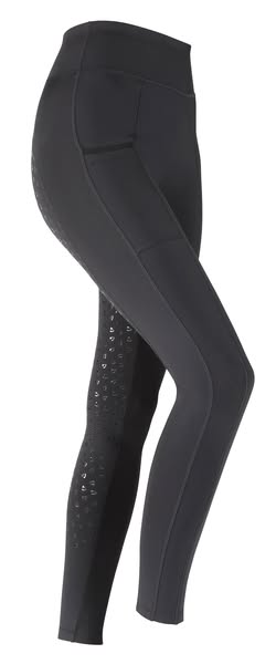 Aubrion Hudson Riding Tights - Maids - BLACK / 7/8YRS