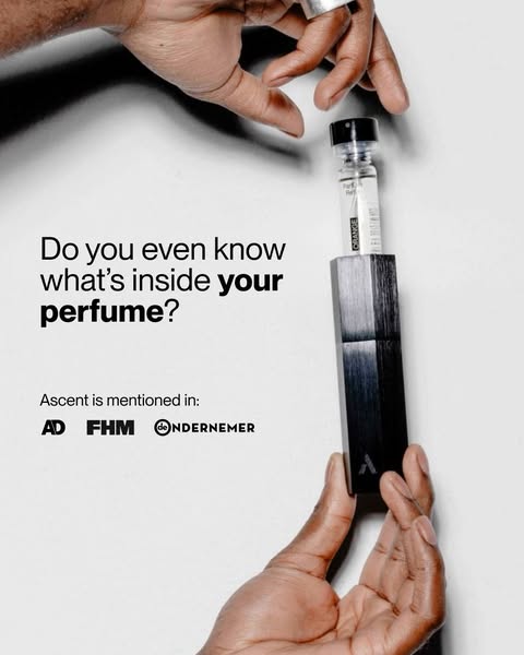 1% goes into the perfume. The rest is the box.