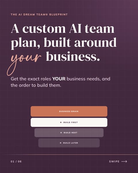 Get your custom AI Dream Team® Blueprint for $22