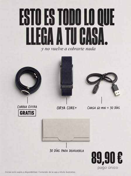 Pulsera + 2ª correa gratis — 89,90€