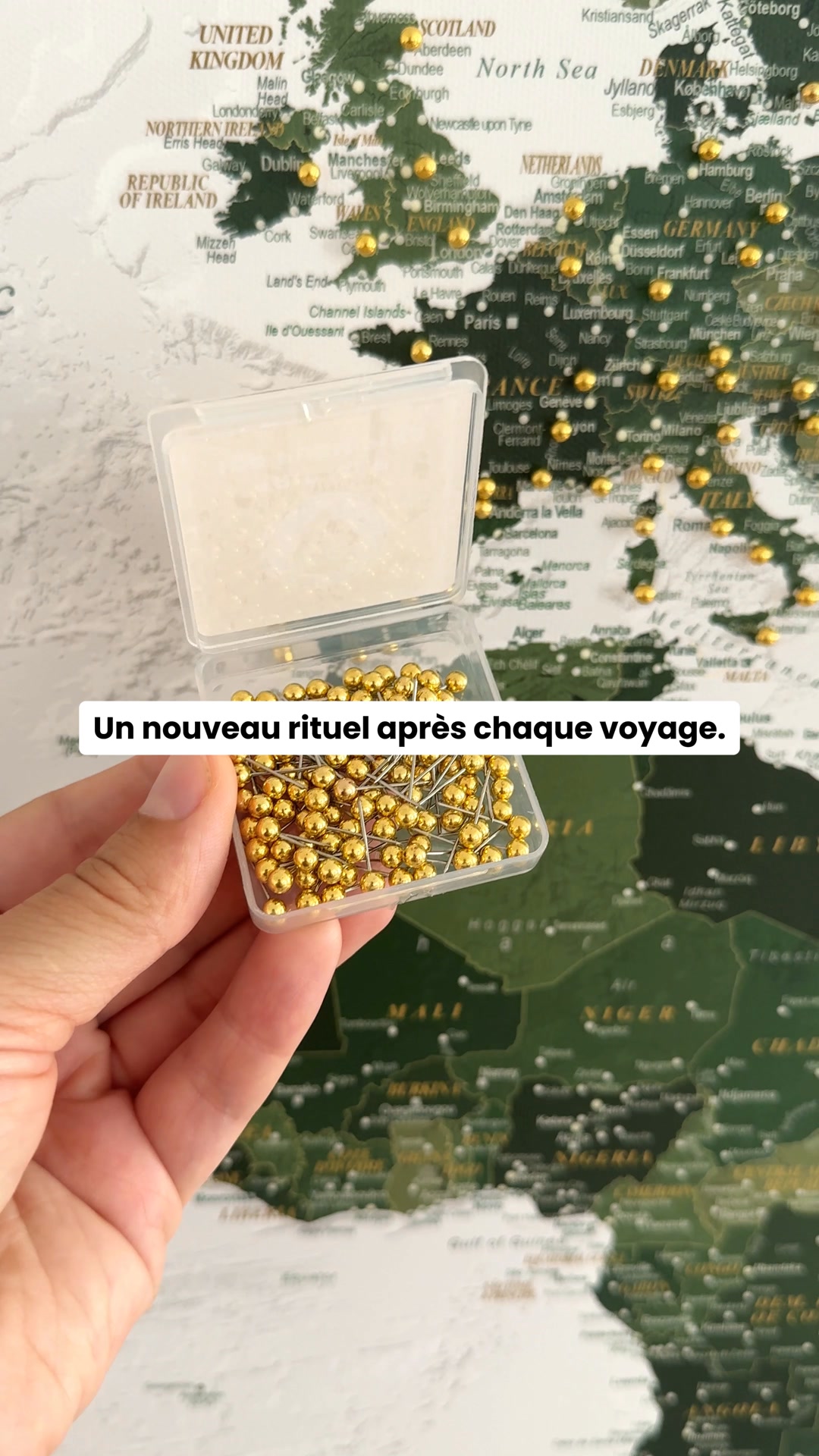 Épinglez les endroits que vous avez visités