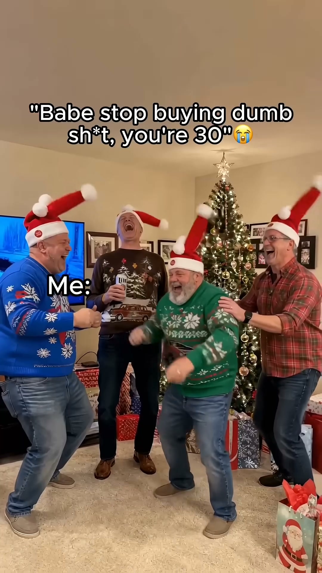 Electric Swinging Santa Hat