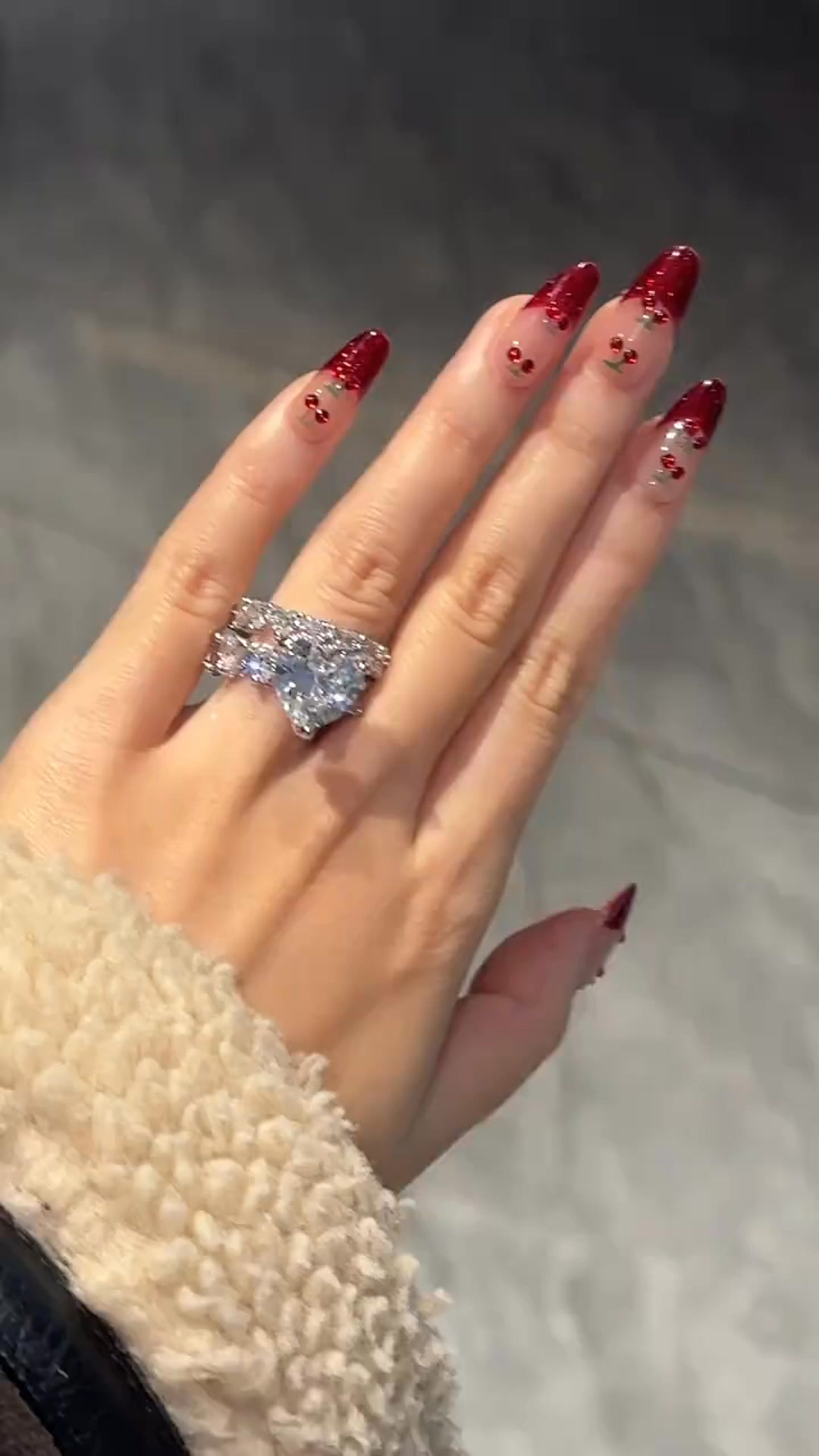 Heart Cut Stackable Ring Set