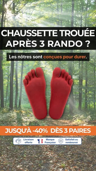 Chaussettes conçues pour durer