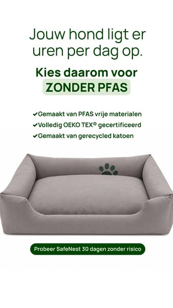 Hondenmand zonder PFAS