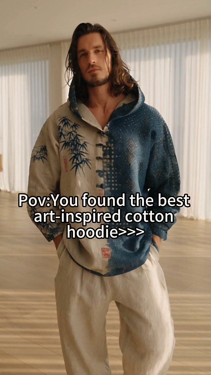 Japanese Culture Cotton Hoodie