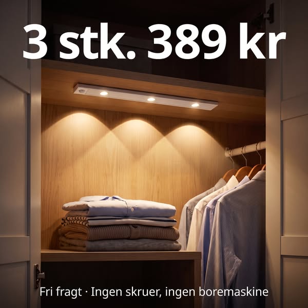 Lys uden kabler – på ti sekunder