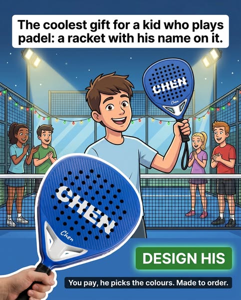 Let him design his own racket