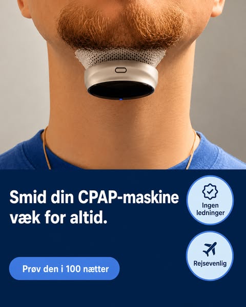 Fra 72 apnøhændelser til nul. Enkelt Prøv den i 100 nætter — risikofrit