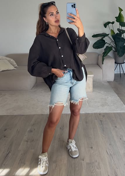 Musselin-Bluse