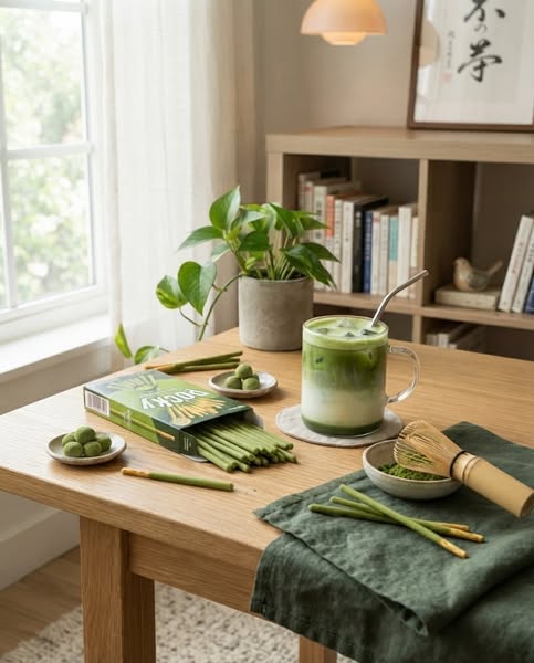 Japońskie paluszki Pocky Milky Matcha 33 g